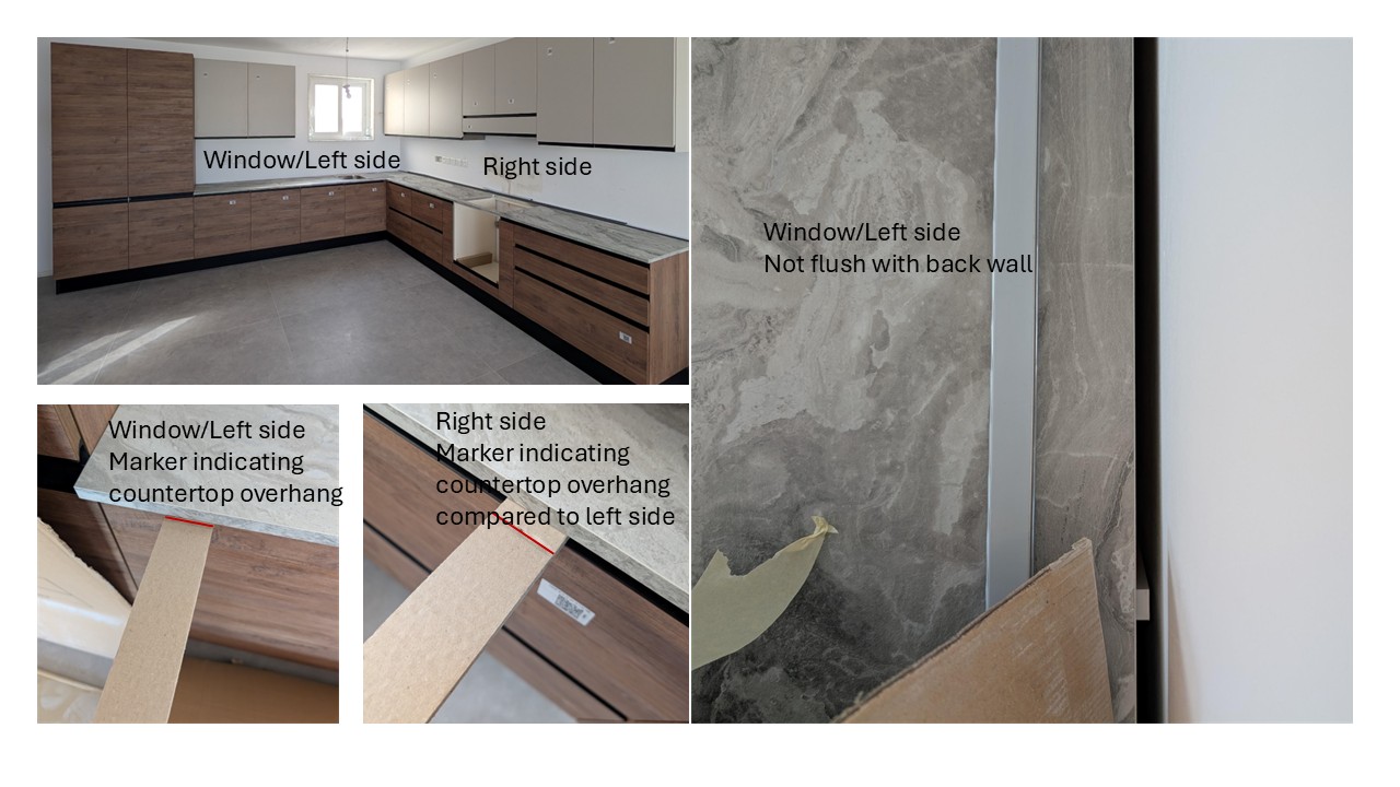 Countertop too short