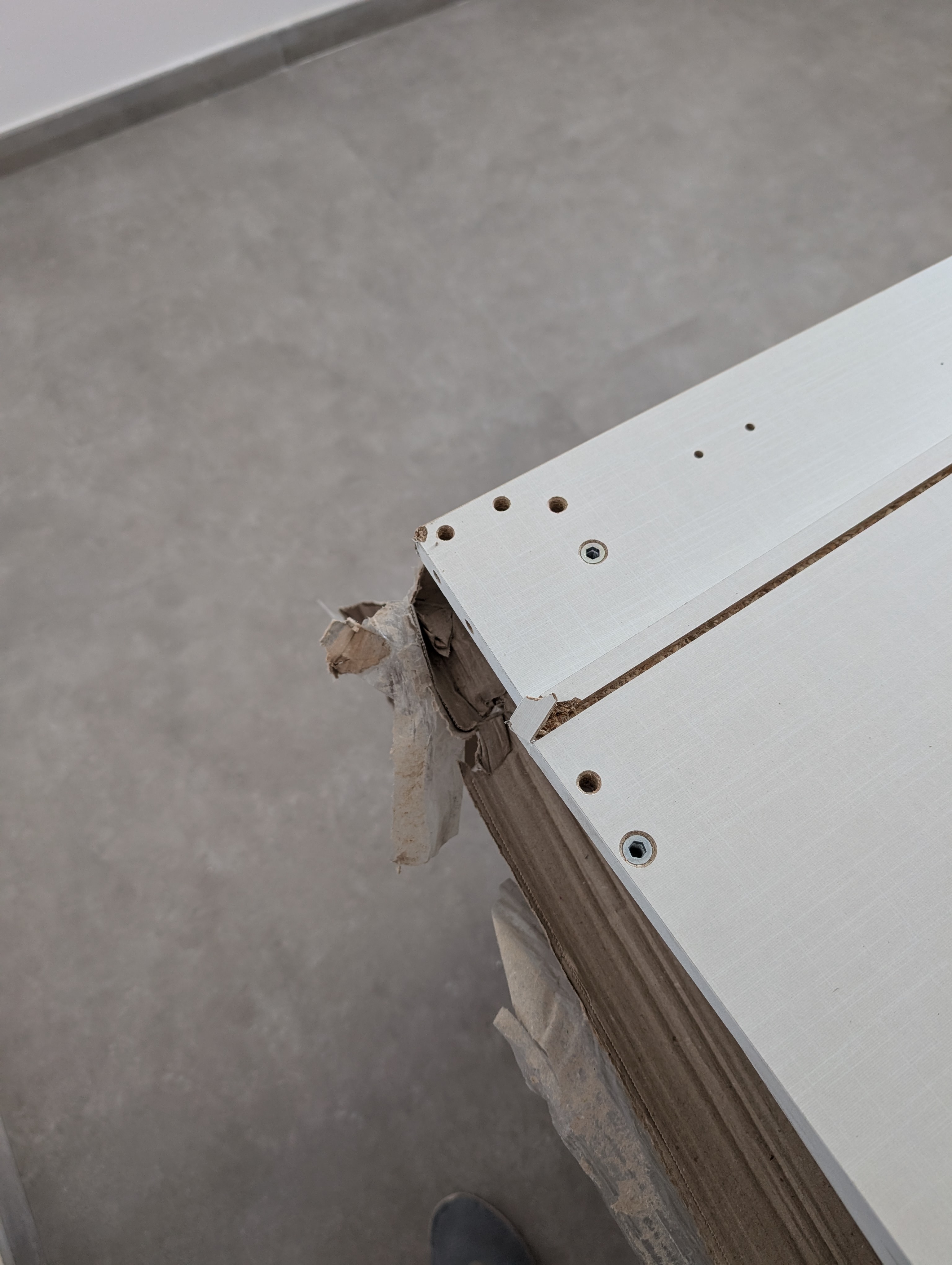 Damaged bedroom delivery